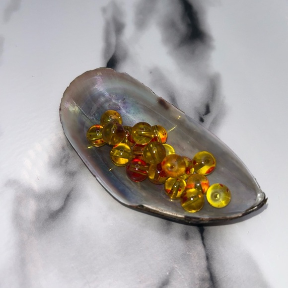 8mm Amber Glass Beads – Protection, Healing & Positive Energy - Picture 3 of 4